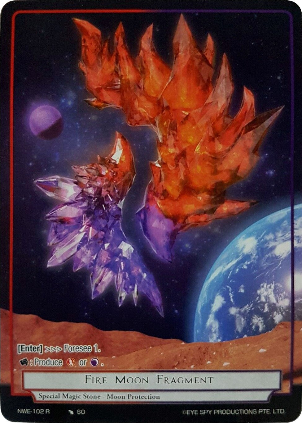Image for Fire Moon Fragment (Full Art Reprint) (Clash of the Star Trees) (NWE-102 R) - Force of Will