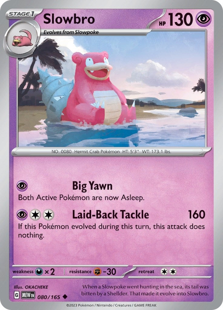 Image for Slowbro (SV: Scarlet & Violet 151) (080/165) - Pokemon