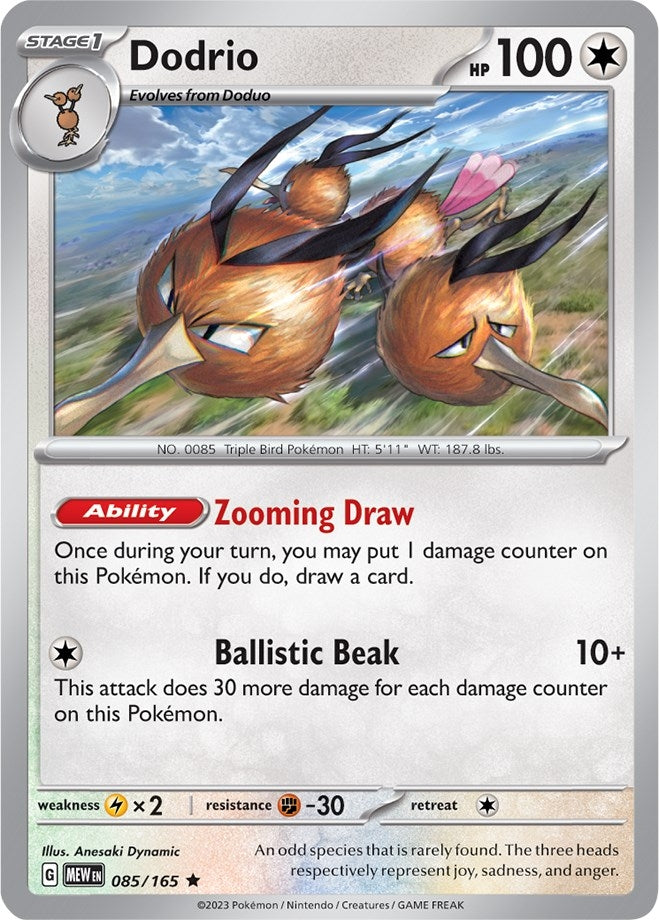 Image for Dodrio (SV: Scarlet & Violet 151) (085/165) - Pokemon
