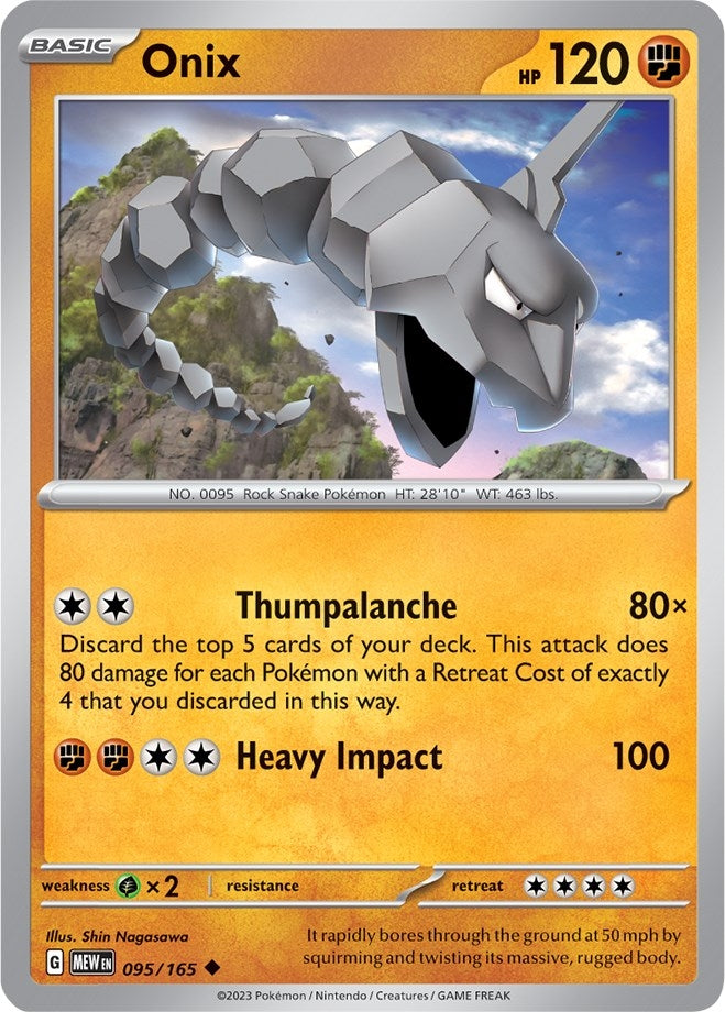 Image for Onix (SV: Scarlet & Violet 151) (095/165) - Pokemon