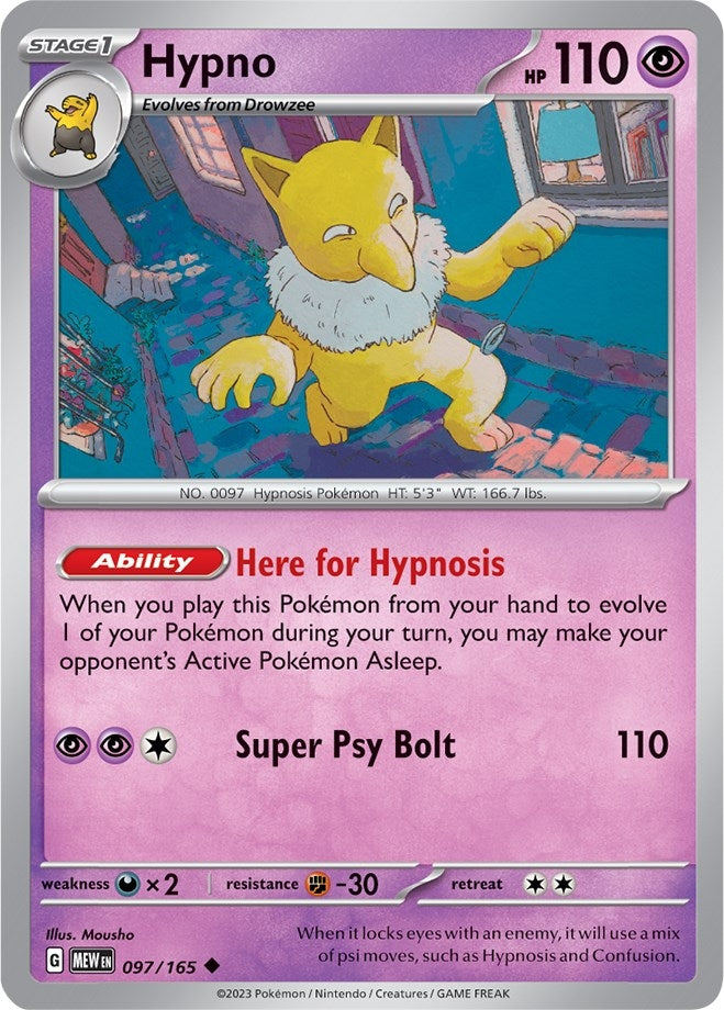 Image for Hypno (SV: Scarlet & Violet 151) (097/165) - Pokemon