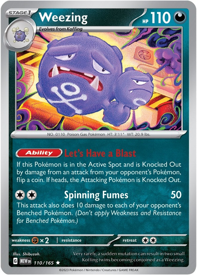 Image for Weezing (SV: Scarlet & Violet 151) (110/165) - Pokemon