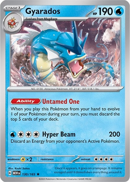 Image for Gyarados (SV: Scarlet & Violet 151) (130/165) - Pokemon