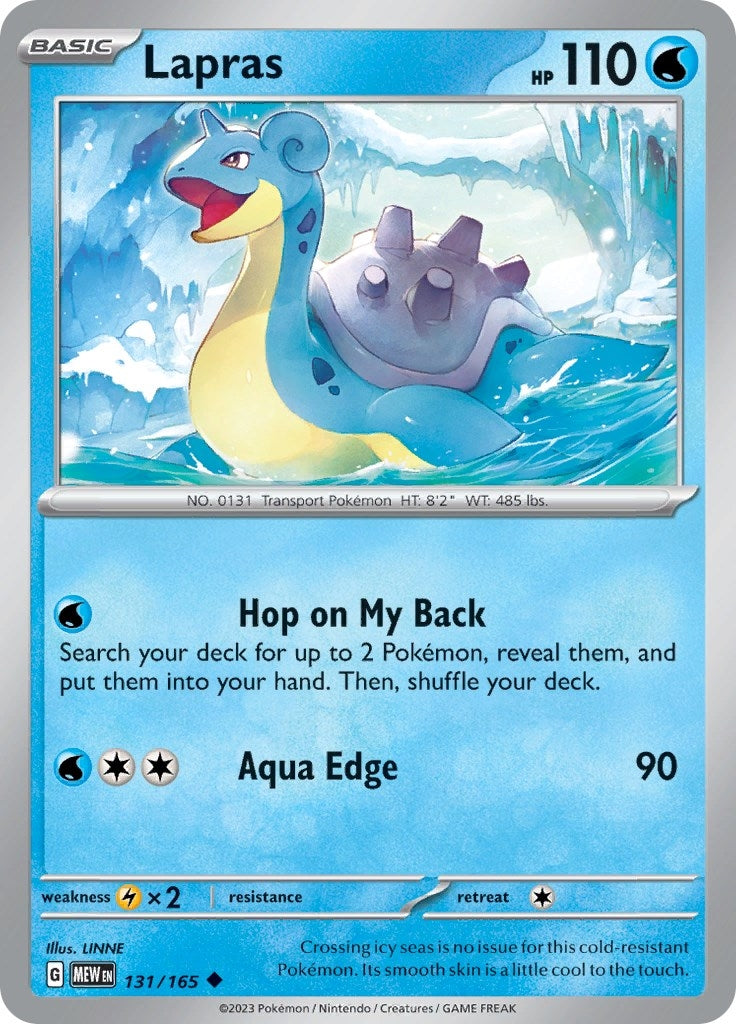 Image for Lapras (SV: Scarlet & Violet 151) (131/165) - Pokemon