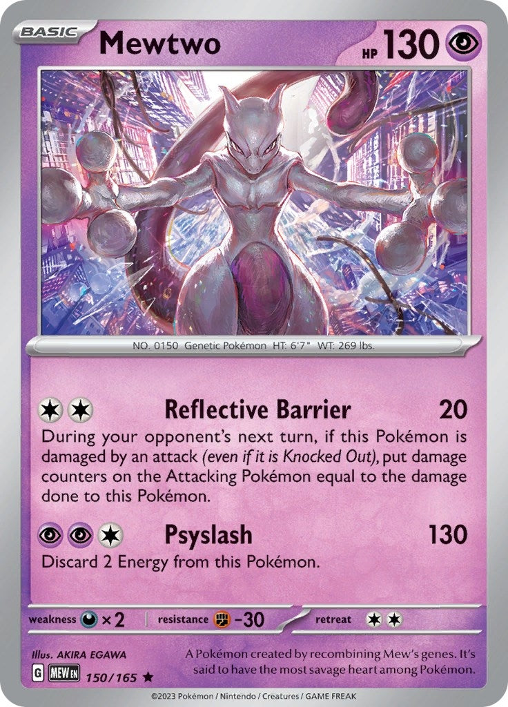 Image for Mewtwo (SV: Scarlet & Violet 151) (150/165) - Pokemon