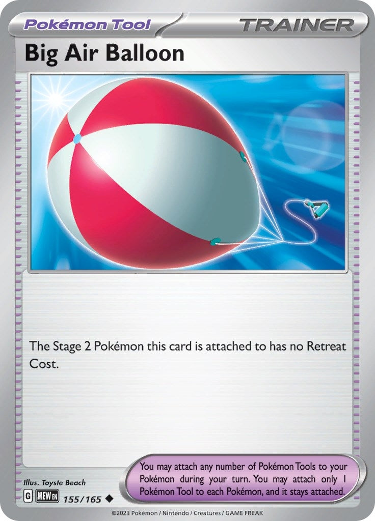 Image for Big Air Balloon (SV: Scarlet & Violet 151) (155/165) - Pokemon