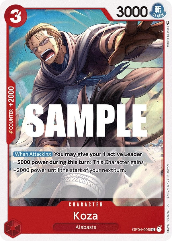 Image for Koza (Kingdoms of Intrigue) (OP04-006) - One Piece Card Game