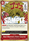 Image for Bad Manners Kick Course (Kingdoms of Intrigue) (OP04-016) - One Piece Card Game