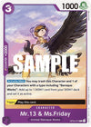 Image for Mr.13 & Ms.Friday (Kingdoms of Intrigue) (OP04-073) - One Piece Card Game