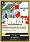 Image for Barrier!! (Kingdoms of Intrigue) (OP04-095) - One Piece Card Game