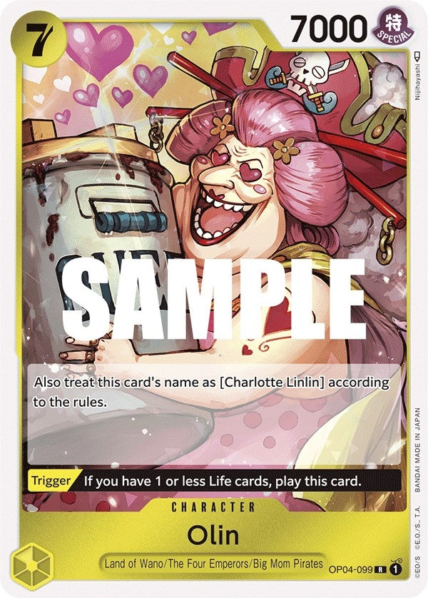 Image for Olin (Kingdoms of Intrigue) (OP04-099) - One Piece Card Game