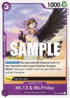 Image for Mr.13 & Ms.Friday (Kingdoms of Intrigue Pre-Release Cards) (OP04-073) - One Piece Card Game