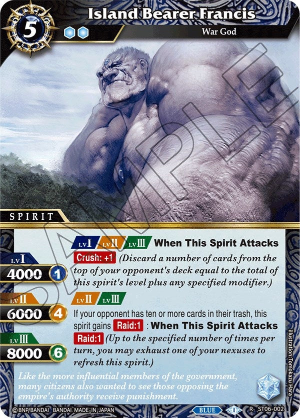 Image for Island Bearer Francis (Starter Deck 06: Bodies of Steel) (ST06-002) - Battle Spirits Saga