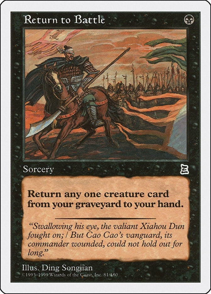 Image for Return to Battle (Portal Three Kingdoms) (81) - Magic: The Gathering