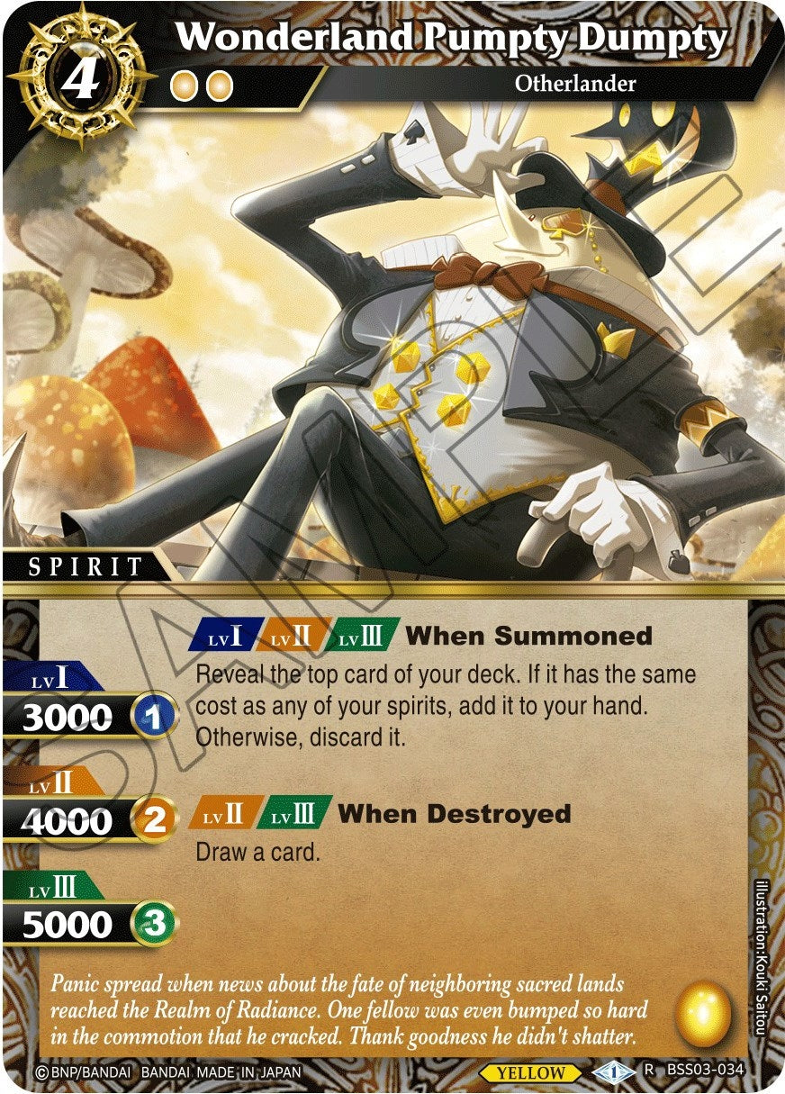 Image for Wonderland Pumpty Dumpty (Aquatic Invaders) (BSS03-034) - Battle Spirits Saga