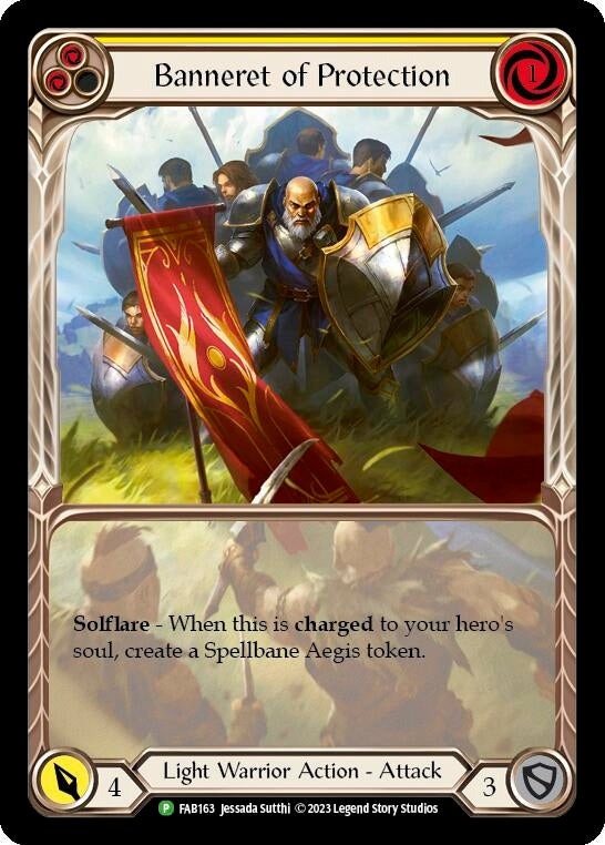 Image for Banneret of Protection - FAB 163 (Flesh and Blood: Promo Cards) (FAB163) - Flesh and Blood TCG