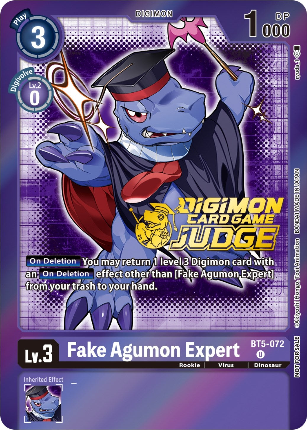 Image for Fake Agumon Expert - BT5-072 (Judge Pack 4) (BT05) (5072)