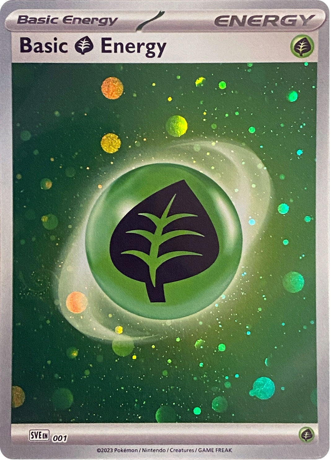 Image for Basic Grass Energy (Cosmos Holo) (SV01: Scarlet & Violet Base Set) (001) - Pokemon