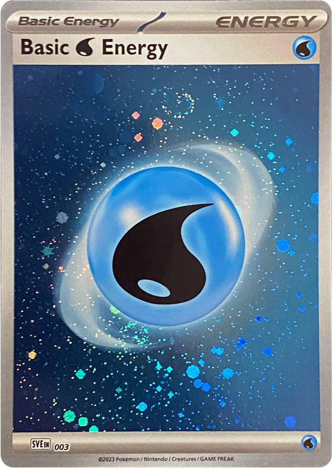Image for Basic Water Energy (Cosmos Holo) (SV01: Scarlet & Violet Base Set) (003) - Pokemon