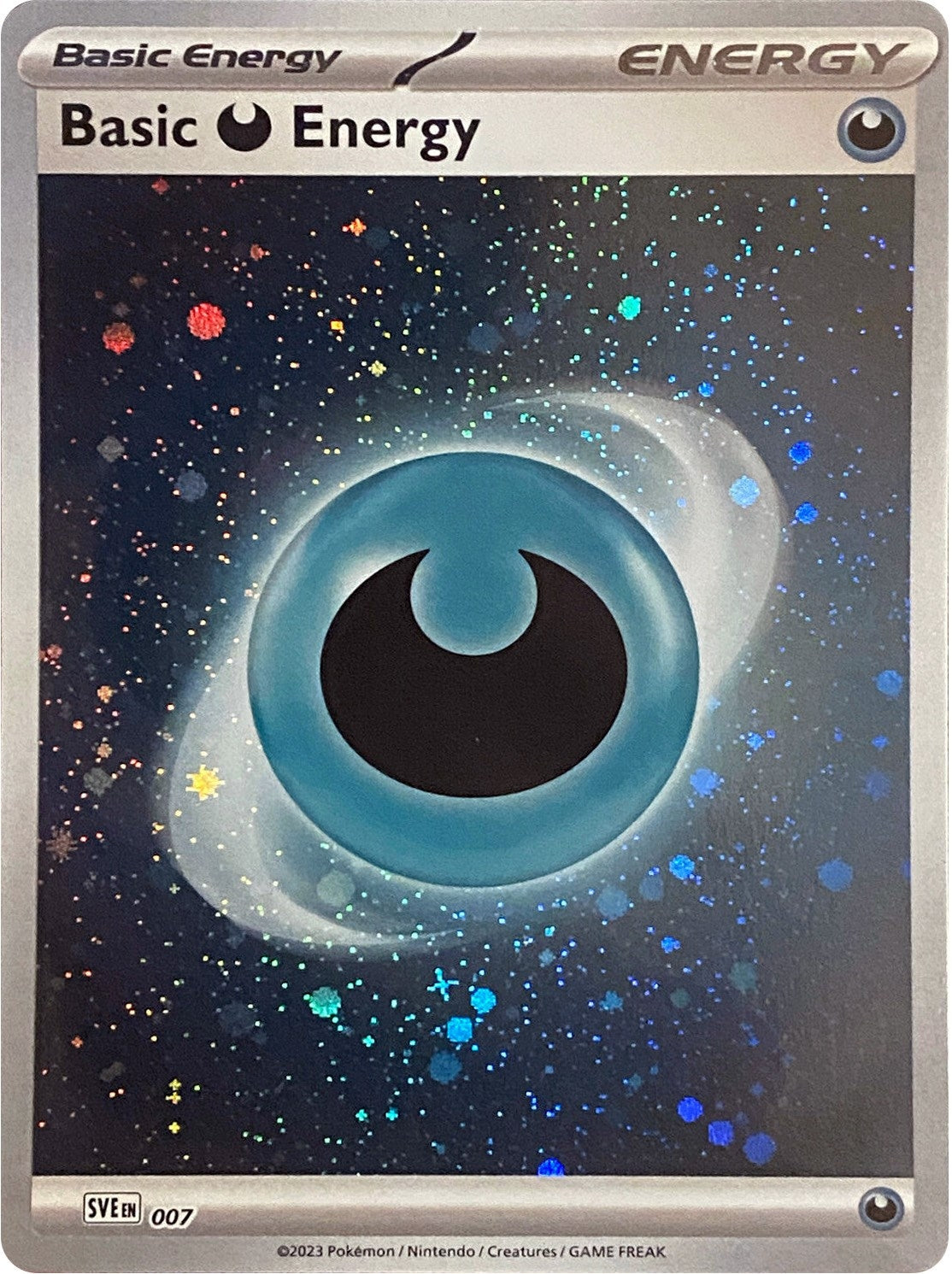 Image for Basic Darkness Energy (Cosmos Holo) (SV01: Scarlet & Violet Base Set) (007) - Pokemon