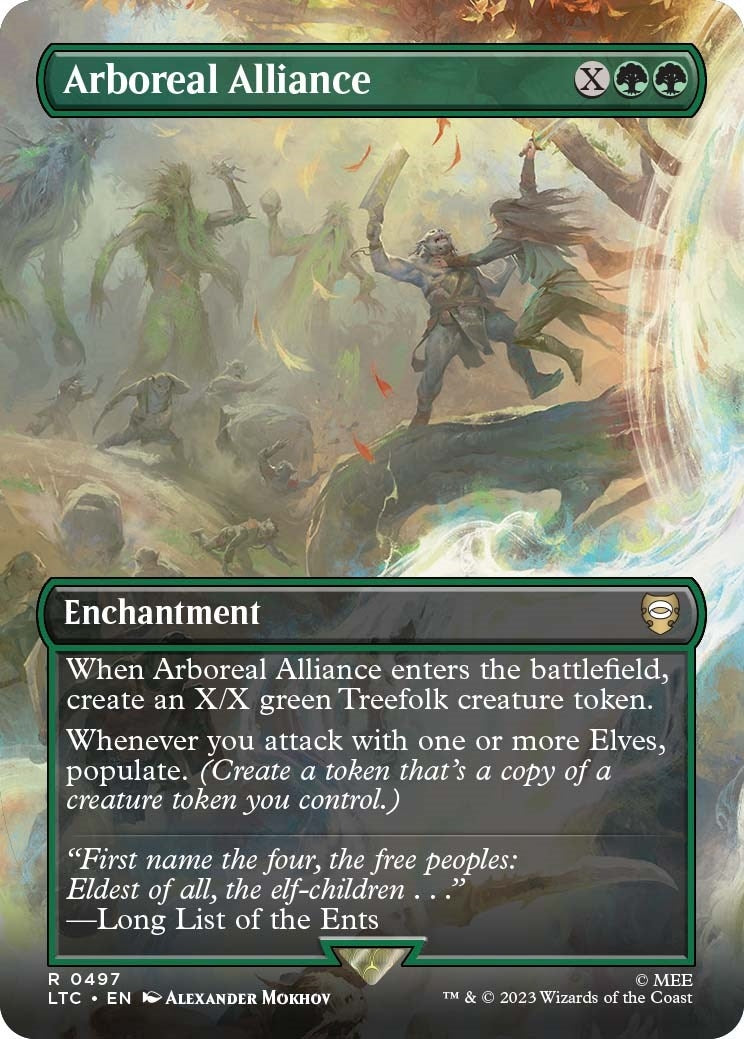 Image for Arboreal Alliance (Borderless) (Commander: The Lord of the Rings: Tales of Middle-earth) (497) - Magic: The Gathering