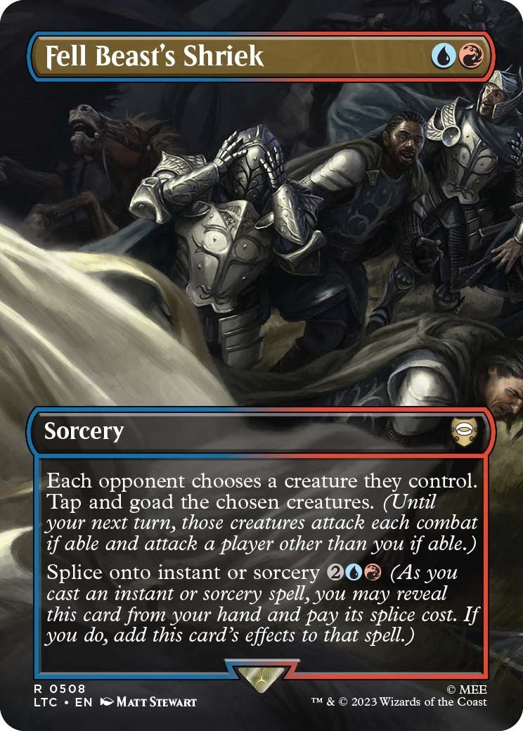 Image for Fell Beast's Shriek (Borderless) (Commander: The Lord of the Rings: Tales of Middle-earth) (508) - Magic: The Gathering