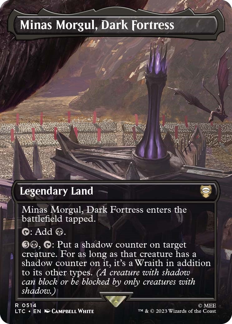 Image for Minas Morgul, Dark Fortress (Borderless) (Commander: The Lord of the Rings: Tales of Middle-earth) (514) - Magic: The Gathering
