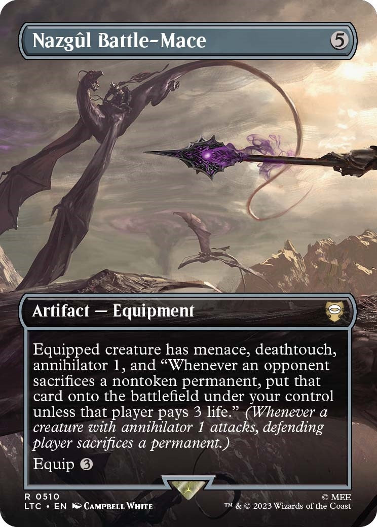 Image for Nazgul Battle-Mace (Borderless) (Commander: The Lord of the Rings: Tales of Middle-earth) (510) - Magic: The Gathering