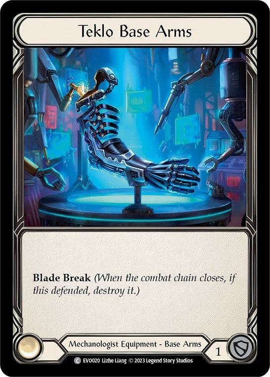 Image for Teklo Base Arms (Bright Lights) (EVO020) - Flesh and Blood TCG