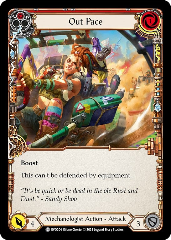 Image for Out Pace (Red) (Bright Lights) (EVO204) - Flesh and Blood TCG
