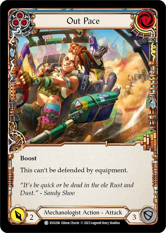 Image for Out Pace (Blue) (Bright Lights) (EVO206) - Flesh and Blood TCG
