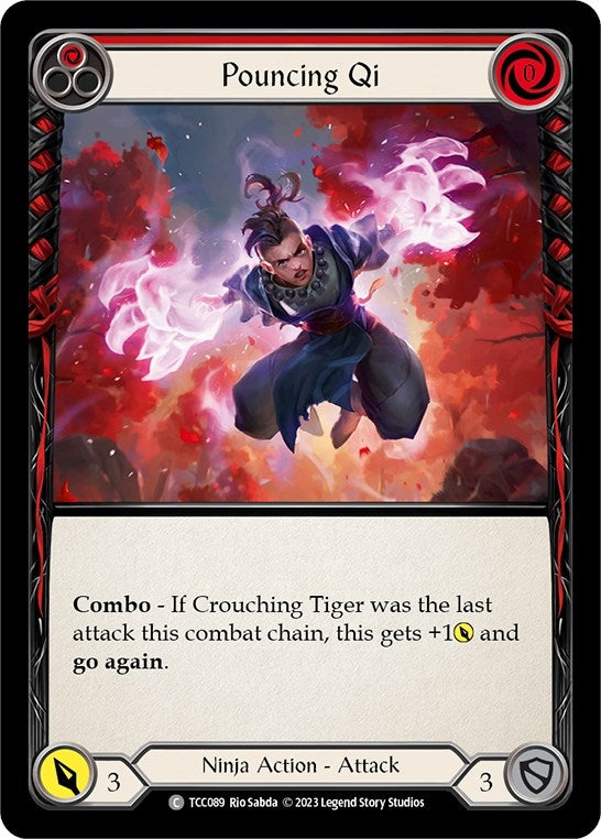 Image for Pouncing Qi (Red) (Round the Table: TCCxLSS) (TCC089) - Flesh and Blood TCG