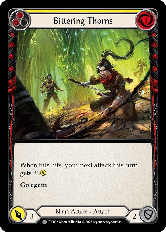 Image for Bittering Thorns (Yellow) (Round the Table: TCCxLSS) (TCC092) - Flesh and Blood TCG