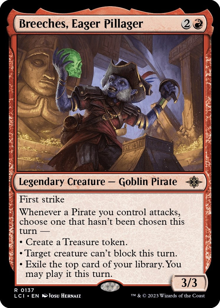 Image for Breeches, Eager Pillager (The Lost Caverns of Ixalan) (137) - Magic: The Gathering