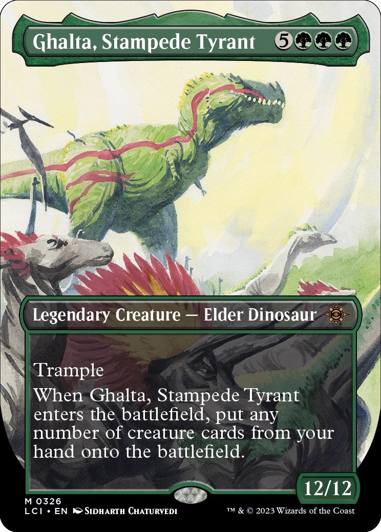 Image for Ghalta, Stampede Tyrant (Borderless) (The Lost Caverns of Ixalan) (326) - Magic: The Gathering
