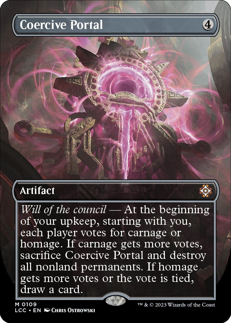 Image for Coercive Portal (Borderless) (Commander: The Lost Caverns of Ixalan) (109) - Magic: The Gathering