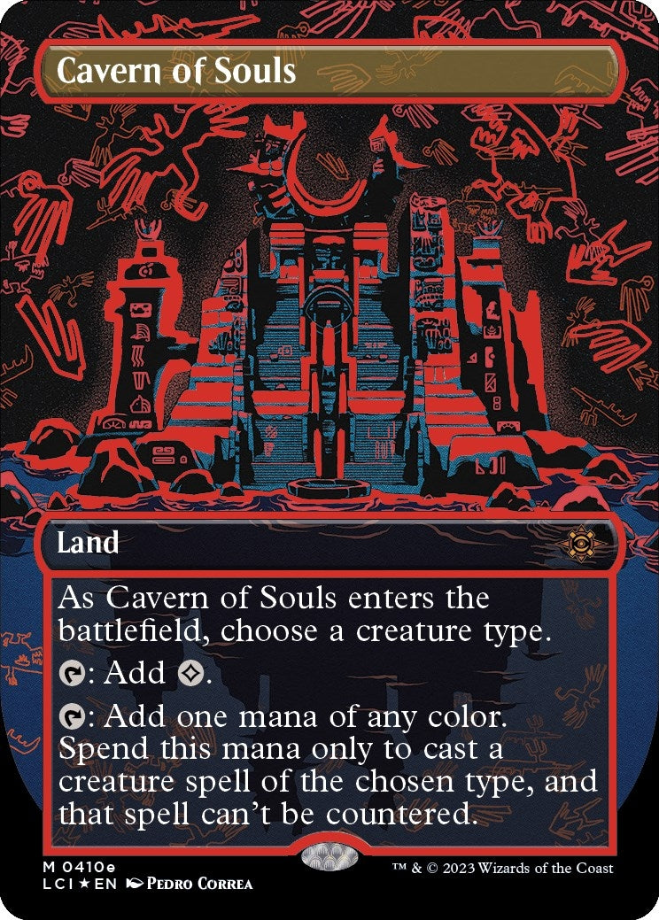 Image for Cavern of Souls (0410e) (Borderless) (The Lost Caverns of Ixalan) (410e) - Magic: The Gathering