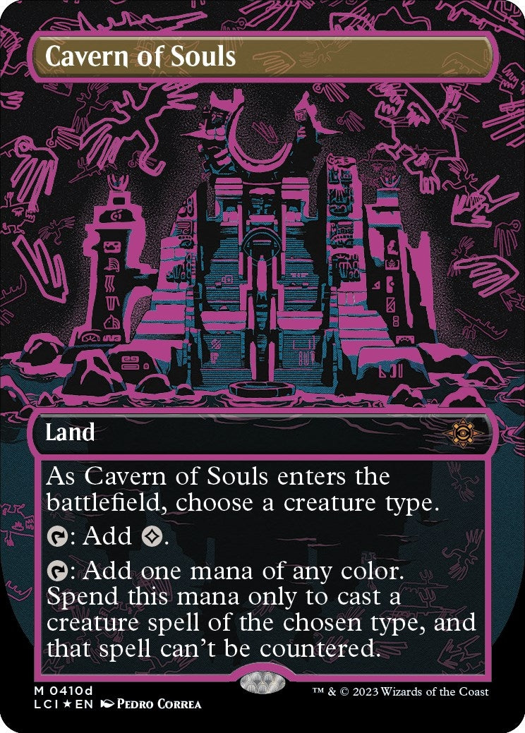 Image for Cavern of Souls (0410d) (Borderless) (The Lost Caverns of Ixalan) (410d) - Magic: The Gathering