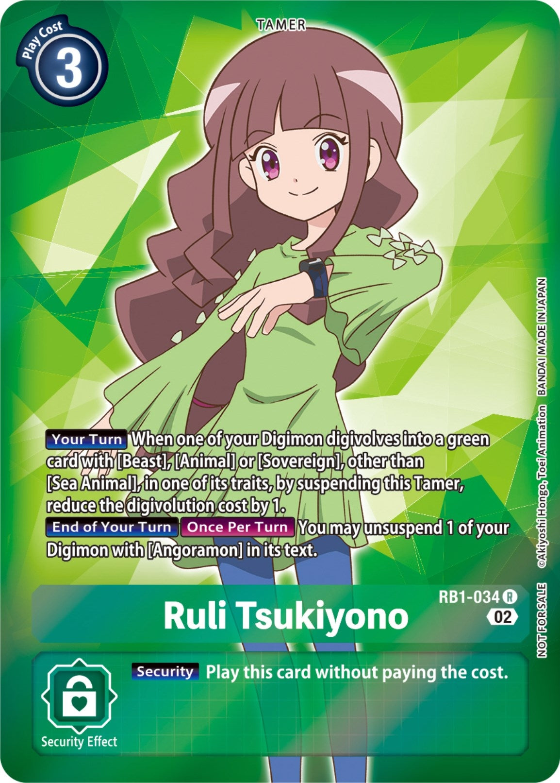 Image for Ruli Tsukiyono (Resurgence Booster Box Promotion Pack) (RB1-034 R) [Resurgence Booster] - Digimon Card Game