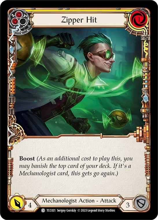 Image for Zipper Hit (Yellow) (Round the Table: TCCxLSS) (TCC021) - Flesh and Blood TCG
