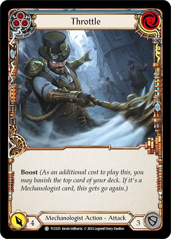 Image for Throttle (Blue) (Round the Table: TCCxLSS) (TCC025) - Flesh and Blood TCG