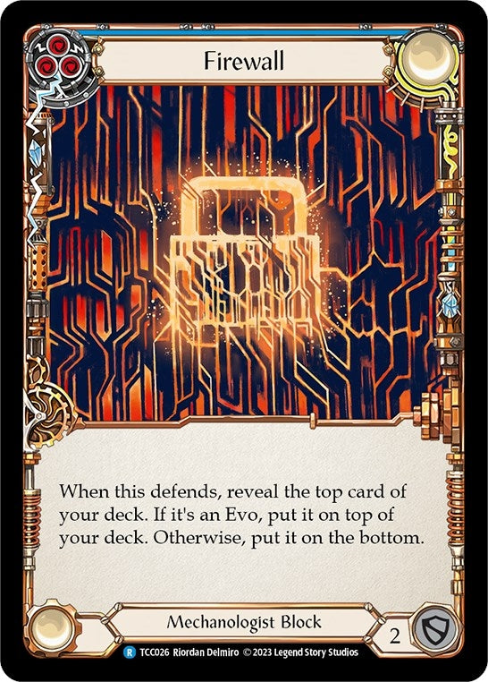 Image for Firewall (Blue) (Round the Table: TCCxLSS) (TCC026) - Flesh and Blood TCG