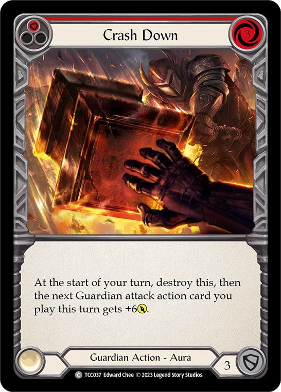 Image for Crash Down (Red) (Round the Table: TCCxLSS) (TCC037) - Flesh and Blood TCG