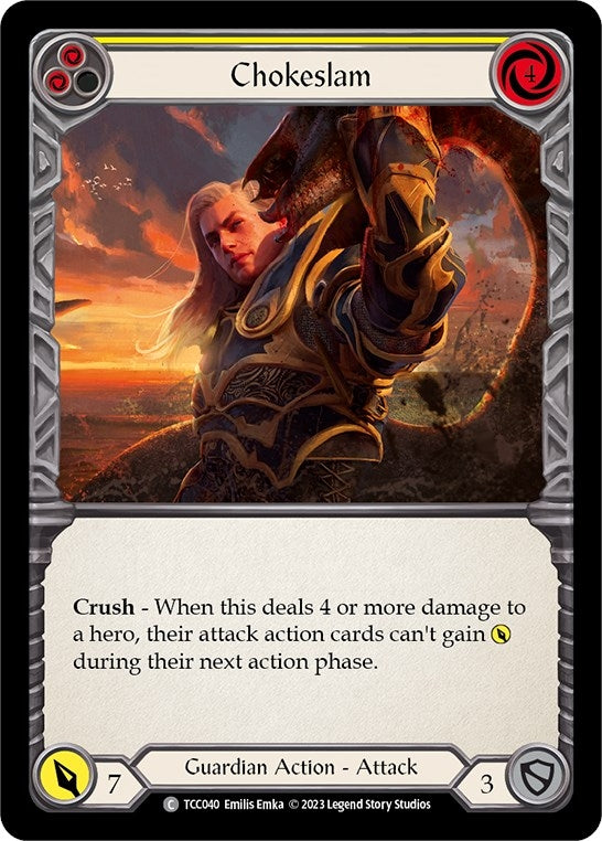 Image for Chokeslam (Yellow) (Round the Table: TCCxLSS) (TCC040) - Flesh and Blood TCG