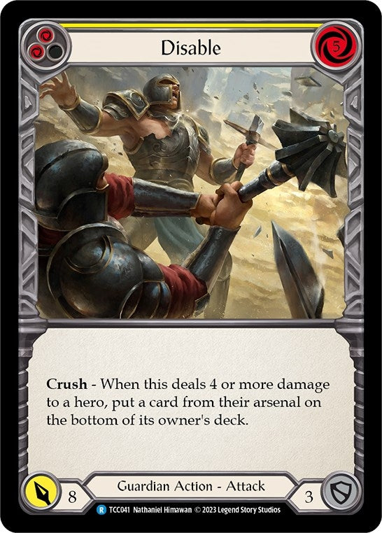 Image for Disable (Yellow) (Round the Table: TCCxLSS) (TCC041) - Flesh and Blood TCG