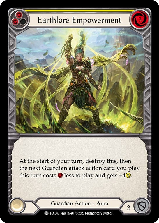 Image for Earthlore Empowerment (Yellow) (Round the Table: TCCxLSS) (TCC043) - Flesh and Blood TCG