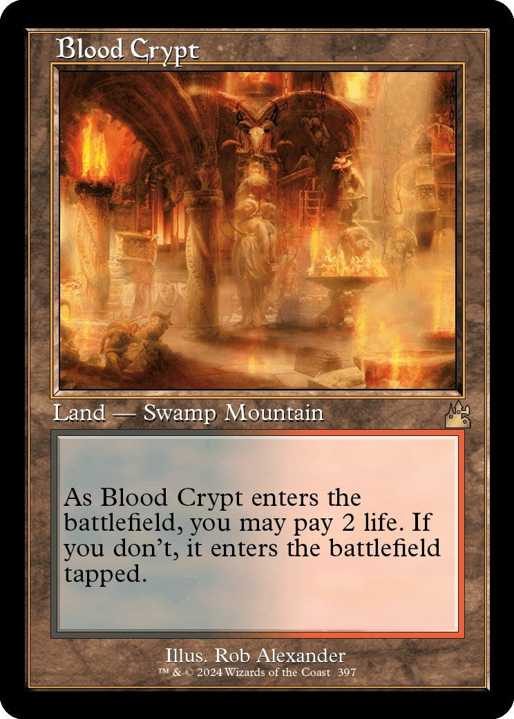 Image for Blood Crypt (Retro Frame) (Ravnica Remastered) (397) - Magic: The Gathering