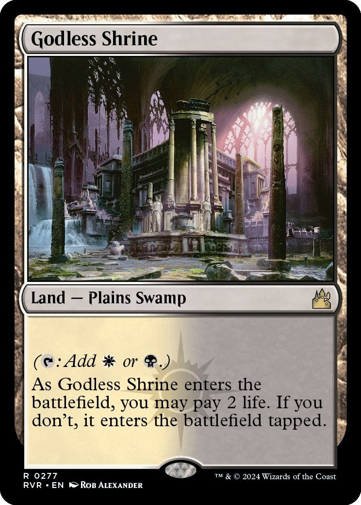 Image for Godless Shrine (Ravnica Remastered) (277) - Magic: The Gathering