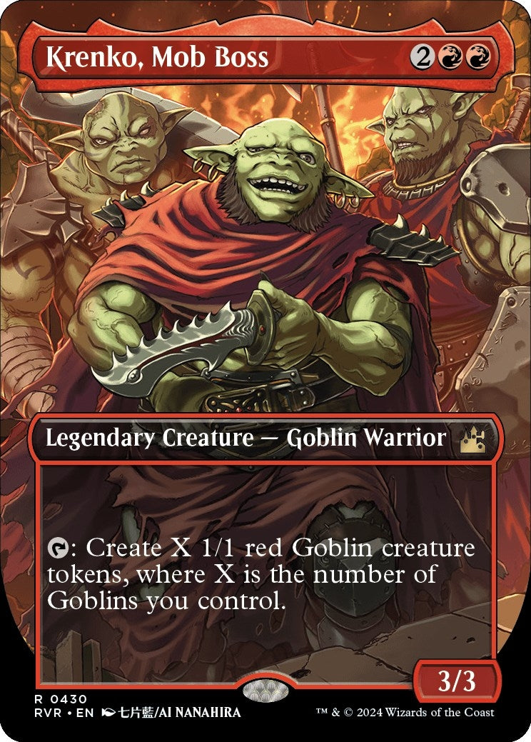 Image for Krenko, Mob Boss (Anime Borderless) (Ravnica Remastered) (430) - Magic: The Gathering
