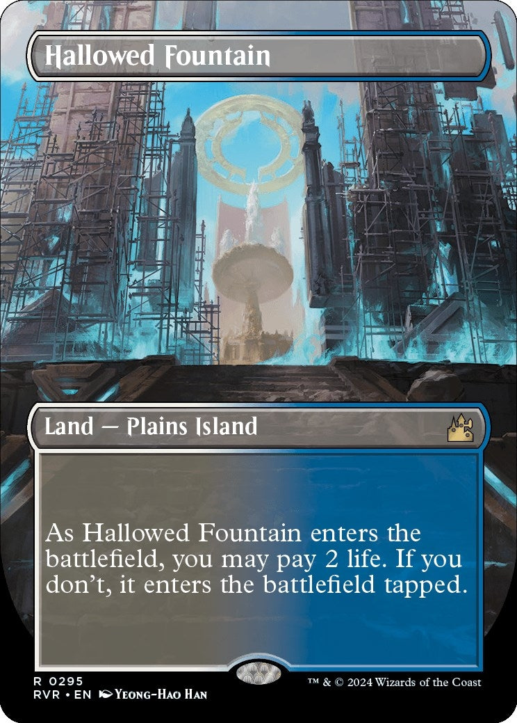 Image for Hallowed Fountain (Borderless) (Ravnica Remastered) (295) - Magic: The Gathering